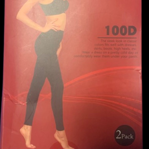 Slimming Tights High Waist Tights Control Top Pantyhose 3 pairs Black New - Picture 4 of 4